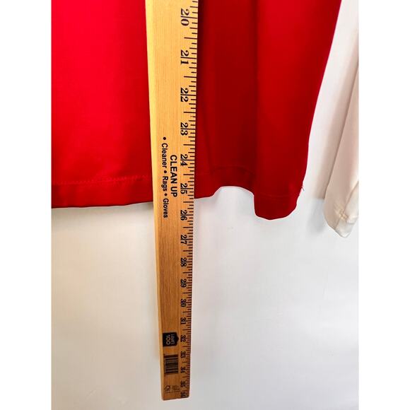 Lot of 2 Susan Graver Women's 1X Red/White Knit Short Sleeve Pullover T-Shirt - Picture 7 of 7